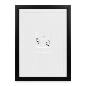 Backrooms the Window white - Framed poster (27 × 37 cm) - black - Front