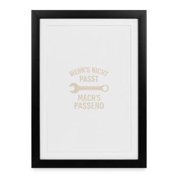 Tool Joke for Men - Framed poster (27 × 37 cm) - black - Front