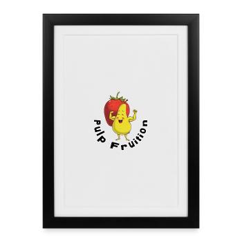 Pulp Fruit Power Figure - Framed poster (27 × 37 cm) - black - Front