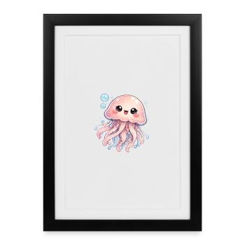 Méduse - Affiche encadrée (27 × 37 cm) - noir - Devant