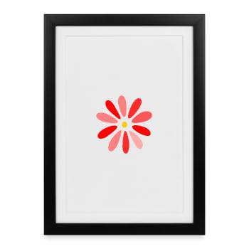 MAMA. FLOWER. NATUR. ÖKOLOGIE. JUBILÄUM. PARTEI - Gerahmtes Poster (27 × 37 cm) - Schwarz - Vorne