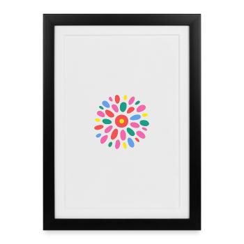 HAPPY BIRTHDAY. HAPPY BIRTHDAY. CONGRATULATIONS - Framed poster (27 × 37 cm) - black - Front