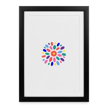 HAPPY BIRTHDAY. HAPPY BIRTHDAY. CONGRATULATIONS - Framed poster (27 × 37 cm) - black - Front