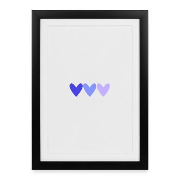 COUPLE. JUST MARRIED. EVJF. SAINT VALENTIN. MARIES - Affiche encadrée (27 × 37 cm) - noir - Devant