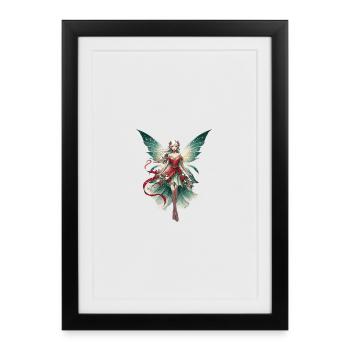 Christmas - Fairy - Framed poster (27 × 37 cm) - black - Front