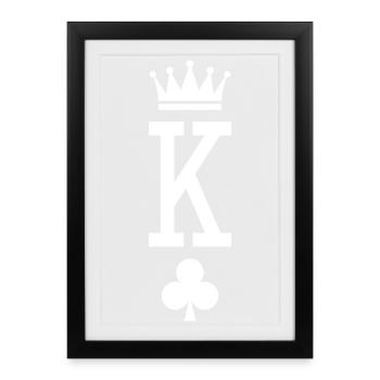 King of Cards (dark) - Framed poster (27 × 37 cm) - black - Front