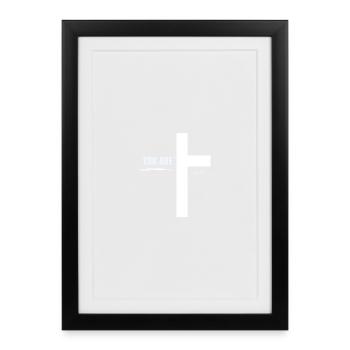 Christian Clothing | LOVED - Faith - Framed poster (27 × 37 cm) - black - Front