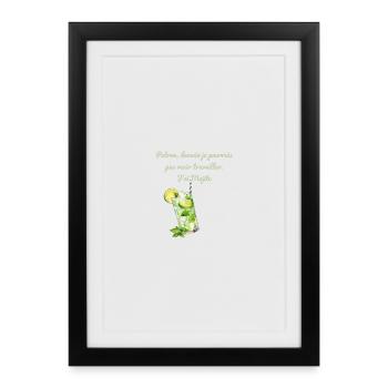 Demain Bureau Mojito - Affiche encadrée (27 × 37 cm) - noir - Devant