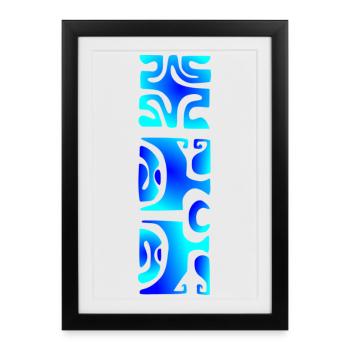 MANA - BLUE LAGOON - Framed poster (27 × 37 cm) - black - Front