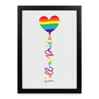 Full of Pride - Framed poster (27 × 37 cm) - black - Front