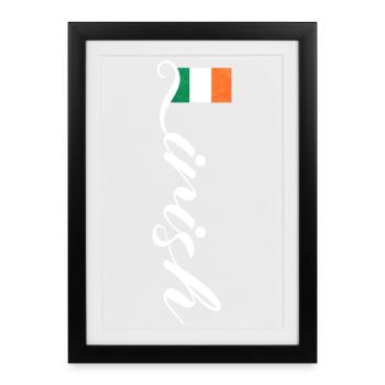 Irlande - Affiche encadrée (27 × 37 cm) - noir - Devant