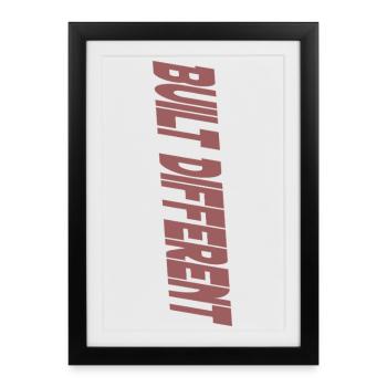 Construit différemment - Affiche encadrée (27 × 37 cm) - noir - Devant