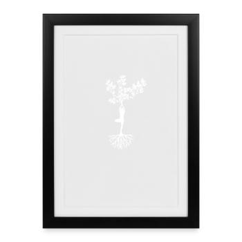 YOGA - Gerahmtes Poster (27 × 37 cm) - Schwarz - Vorne
