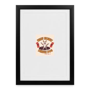 Dancing Dog Money and Fun - Framed poster (27 × 37 cm) - black - Front
