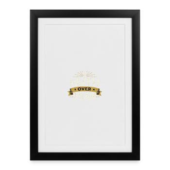 Faith Over Fear Emblem - Framed poster (27 × 37 cm) - black - Front