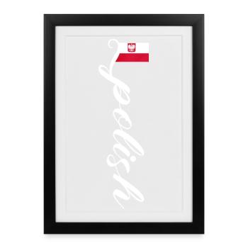 Pologne - Affiche encadrée (27 × 37 cm) - noir - Devant