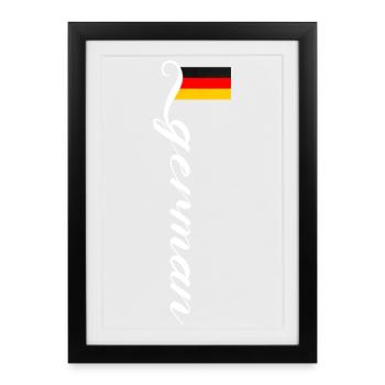 Germany - Framed poster (27 × 37 cm) - black - Front