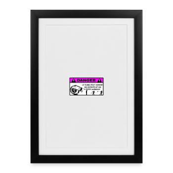 Danger - Affiche encadrée (27 × 37 cm) - noir - Devant