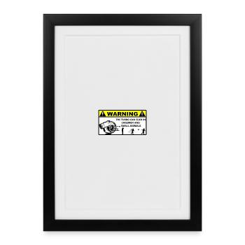 Turbo Warning - Framed poster (27 × 37 cm) - black - Front