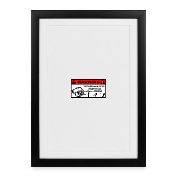 Turbo Warning Shown - Framed poster (27 × 37 cm) - black - Front