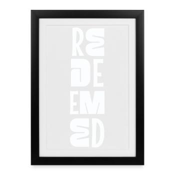 Be still and know Psalm 46:10 Christian Faith - Framed poster (27 × 37 cm) - black - Front