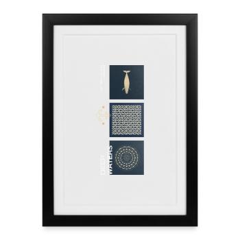 Trio des Eaux Profondes - Affiche encadrée (27 × 37 cm) - noir - Devant