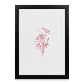 Type de fleur - Affiche encadrée (27 × 37 cm) - noir - Devant