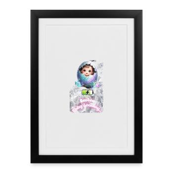 Easter Bud Baby Egg Explosion - Framed poster (27 × 37 cm) - black - Front