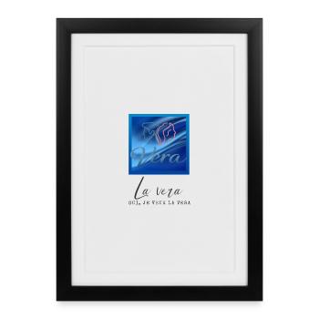 La Vera – Logo urbain - Affiche encadrée (27 × 37 cm) - noir - Devant