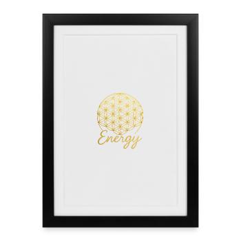Energy Love - Framed poster (27 × 37 cm) - black - Front