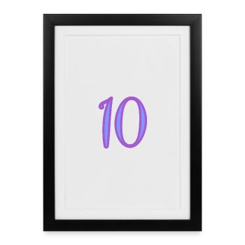 10 - Framed poster (27 × 37 cm) - black - Front