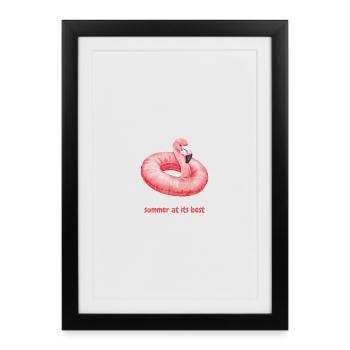 Summer at its best - Gerahmtes Poster (27 × 37 cm) - Schwarz - Vorne