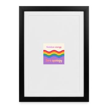 Rainbow Energy - Affiche encadrée (27 × 37 cm) - noir - Devant