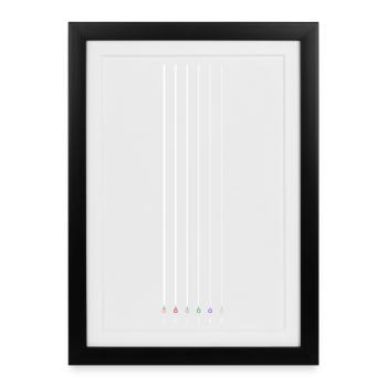 Guitar - Framed poster (27 × 37 cm) - black - Front