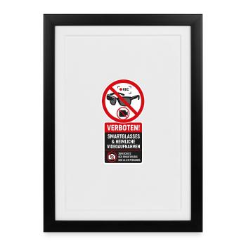 No video glasses - Framed poster (27 × 37 cm) - black - Front