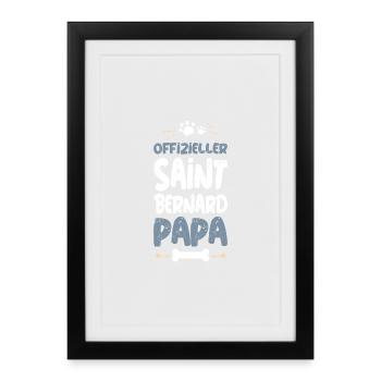 SAINT_BERNARD - Framed poster (27 × 37 cm) - black - Front