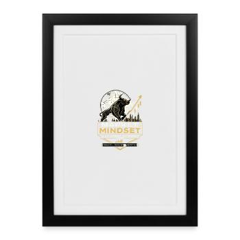Börse Finanzen Bank Investment Trading  - Gerahmtes Poster (27 × 37 cm) - Schwarz - Vorne