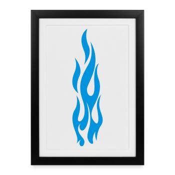 flammen - Framed poster (27 × 37 cm) - black - Front