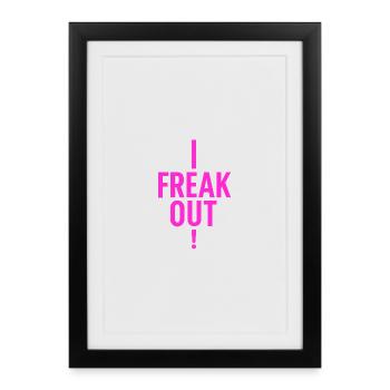 Freak Out - Framed poster (27 × 37 cm) - black - Front