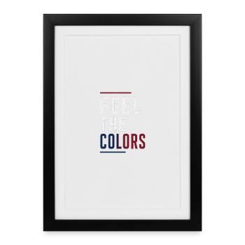 Feel The Colors | Street Culture - Framed poster (27 × 37 cm) - black - Front