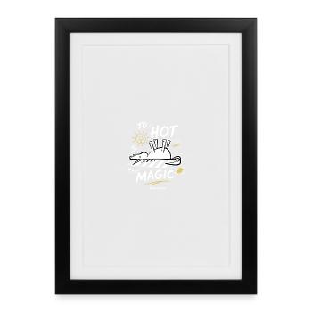Trop chaud pour le design estival de la licorne Magic Dead - Affiche encadrée (27 × 37 cm) - noir - Devant