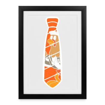 Thanksgiving Vater Papa Großvater Opa - Gerahmtes Poster (27 × 37 cm) - Schwarz - Vorne