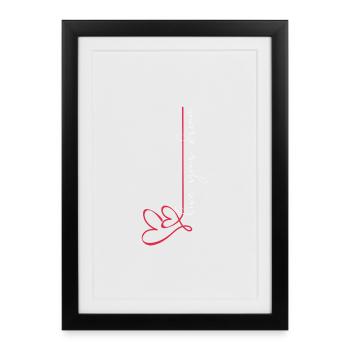 Live your dream - Framed poster (27 × 37 cm) - black - Front