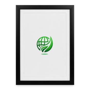 Green Power - Sustainability and Environmental Protection - Framed poster (27 × 37 cm) - black - Front