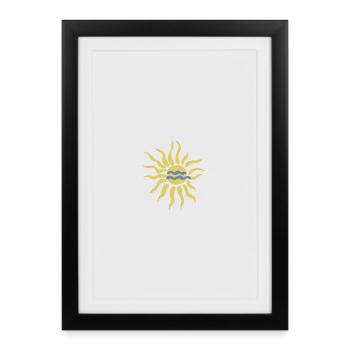 Sun - Framed poster (27 × 37 cm) - black - Front