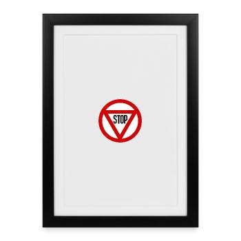 Fig-_50_-_Arresto_all-incrocio_-_1959 - Affiche encadrée (27 × 37 cm) - noir - Devant