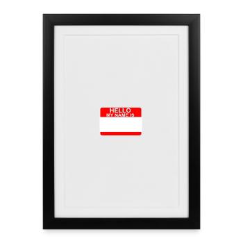 My Name Is - Affiche encadrée (27 × 37 cm) - noir - Devant