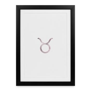 Taurus Silhouette - Framed poster (27 × 37 cm) - black - Front