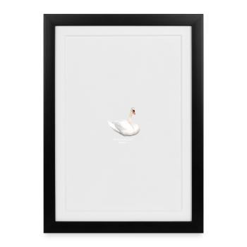 Vergässe was isch gscheh - Gerahmtes Poster (27 × 37 cm) - Schwarz - Vorne