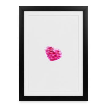 LOVE. CHRISTMAS. COUPLE. JUST MARRIED. Bachelorette party - Framed poster (27 × 37 cm) - black - Front